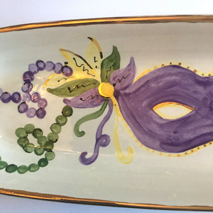 Mardi Gras Bread Tray