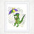 Mardi Gras Gator Art Print