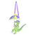 Mardi Gras Gator Door Hanger