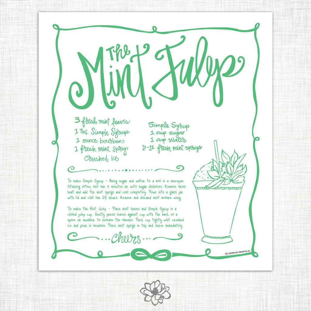 Mint Julep Kitchen Towel