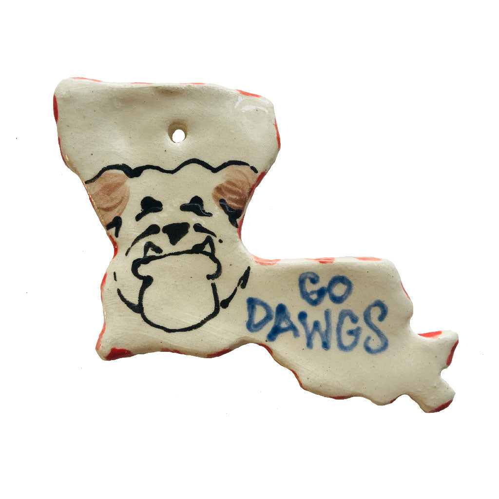 Louisiana Go Dawgs Ornament