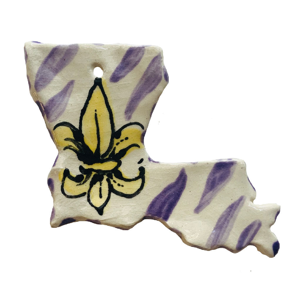 Louisiana Tiger Stripe Ornament