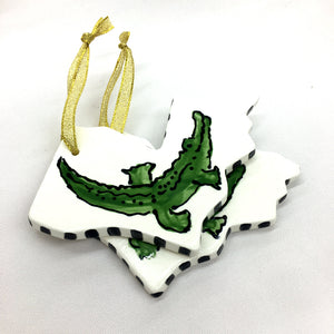 Louisiana Alligator Ornament