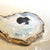 Golden Oyster Round Platter