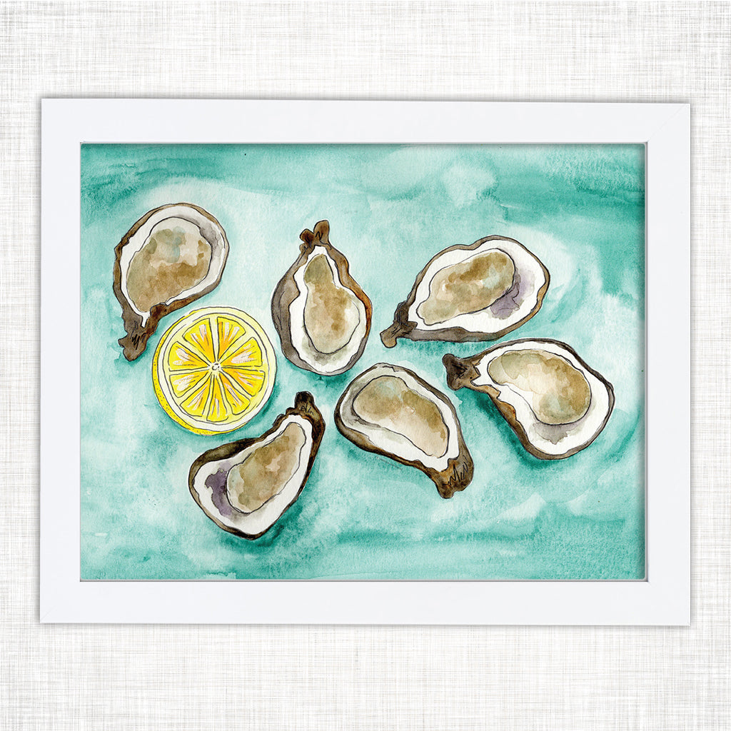 Oyster Blue Art Print