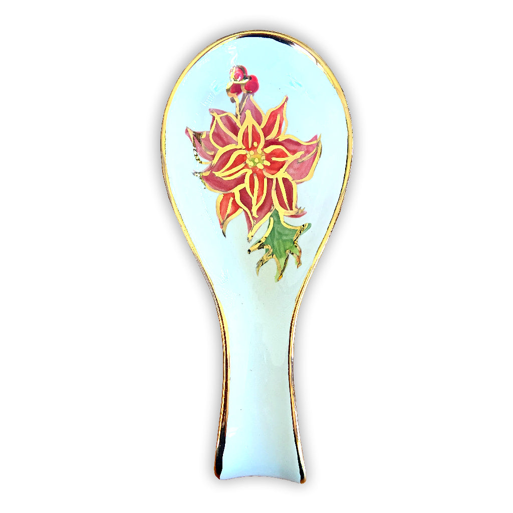 Poinsettia Spoon Rest