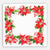 Poinsettia Wreath Kitchen Towel