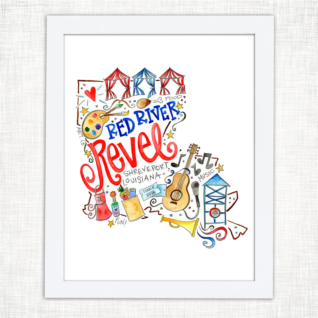 Red River Revel Art Print