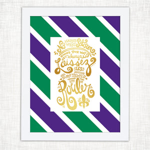 Rouler Stripe Art Print