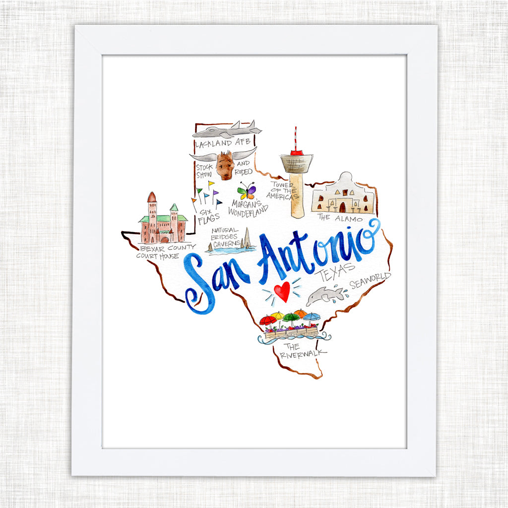 San Antonio Art Print