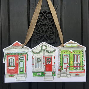 Christmas House Door Hanger