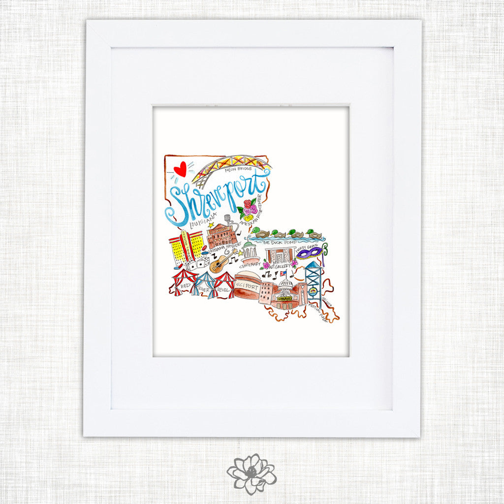 Shreveport  Art Print