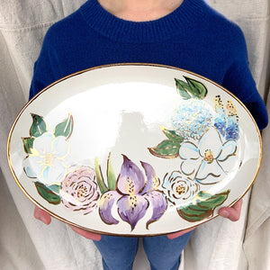 Southern Floral Oval Platter