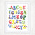 Southern Alphabet Art Print