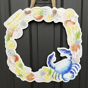 Summer Seafood Door Hanger