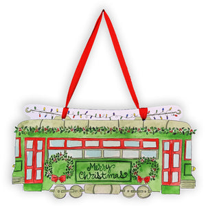Christmas Trolley Door Hanger